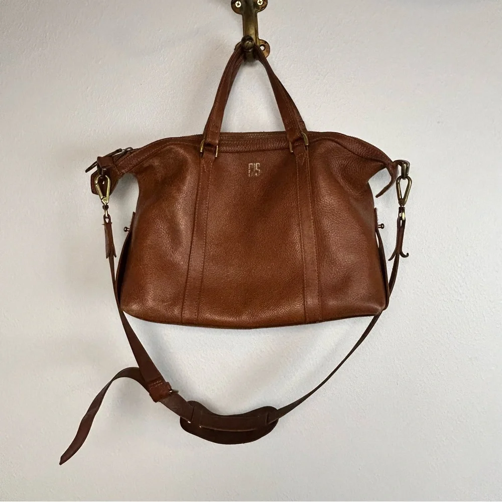 Madewell Cognac Leather Crossbody Shoulder Purse - Picture 5 of 17